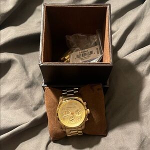 Michael Kors Gold-tone Stainless Steel Chronograph Watch